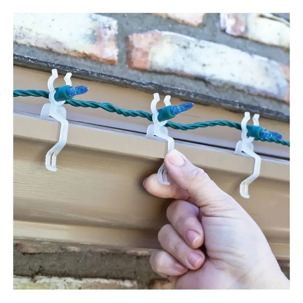 Bundle of 3 Simple Living Solutions Universal Light Clips, 100 Ct – Plastic Clip